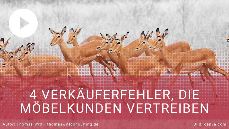 Möbelverkäufer Fehler die Kunden aus dem Möbelhaus vertreiben